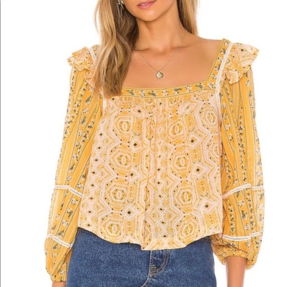 Free People Tops - 🖤 Free People Mostly Meadow Blouse
